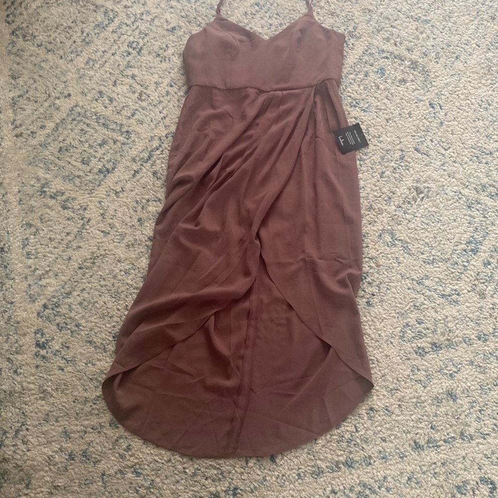 Lulus Reinette Mauve Purple Midi Dress
